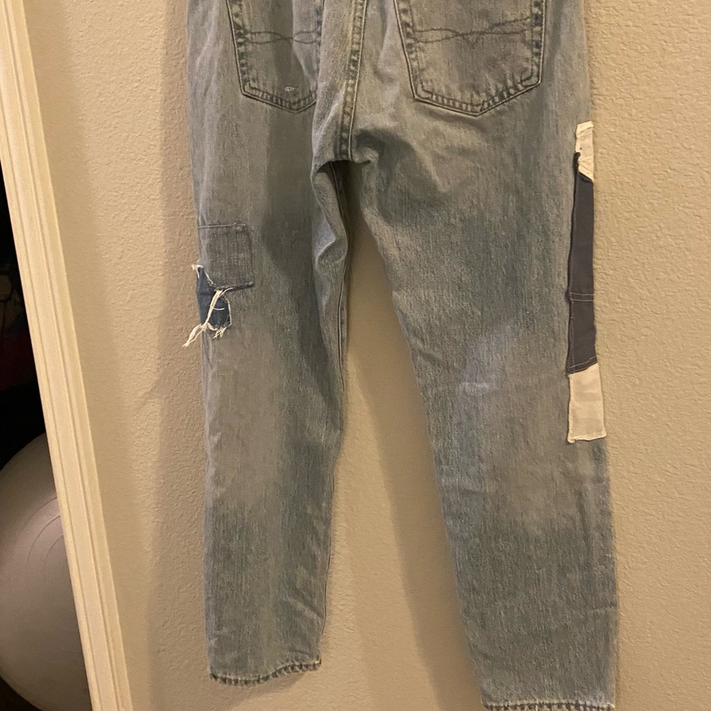 Ralph Lauren Relaxed Blue Jeans with Distressed Details